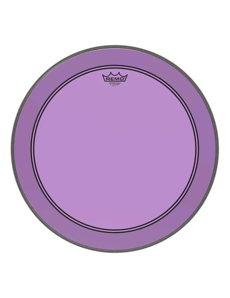  REMO P3-1320-CT-PU Parche Powerstroke 3 Colortone para bombo, morado, 20 "|MusicGoodDeal 