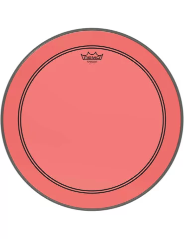  REMO P3-1320-CT-RD Parche de tambor Powerstroke 3 Colortone, rojo, 20 "|MusicGoodDeal 