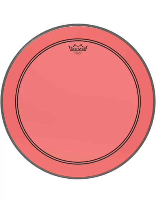  REMO P3-1320-CT-RD Parche de tambor Powerstroke 3 Colortone, rojo, 20 "|MusicGoodDeal 
