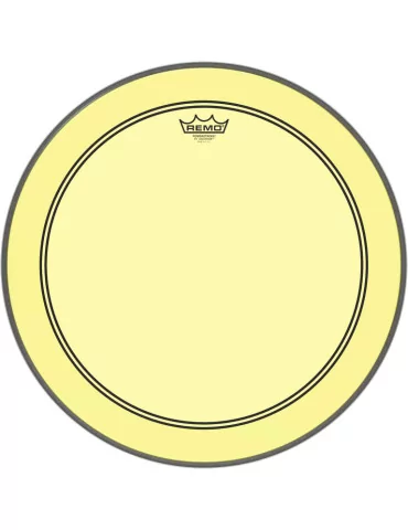  REMO P3-1320-CT-YE Parche Powerstroke 3 Colortone para bombo, amarillo, 20 "|MusicGoodDeal 