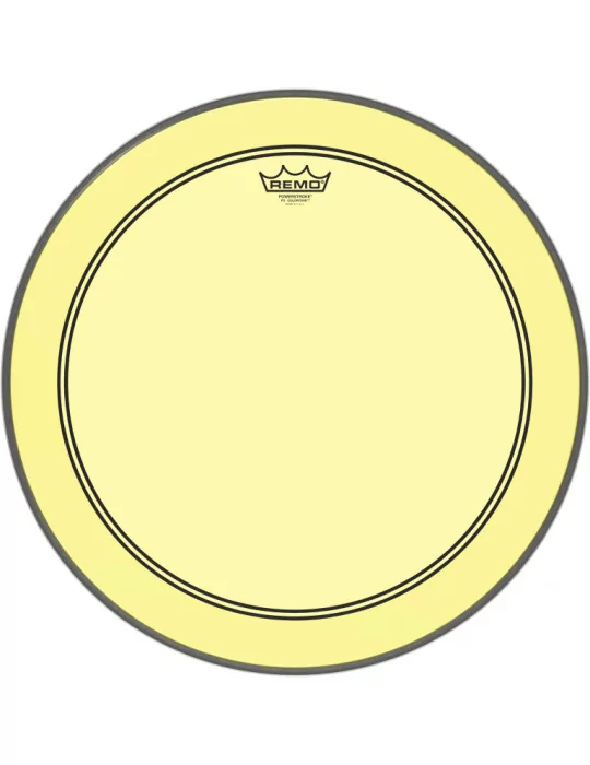  REMO P3-1320-CT-YE Parche Powerstroke 3 Colortone para bombo, amarillo, 20 "|MusicGoodDeal 