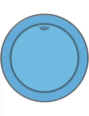  REMO P3-1322-CT-BU Parche Powerstroke 3 Colortone para bombo, azul, 22 "|MusicGoodDeal 