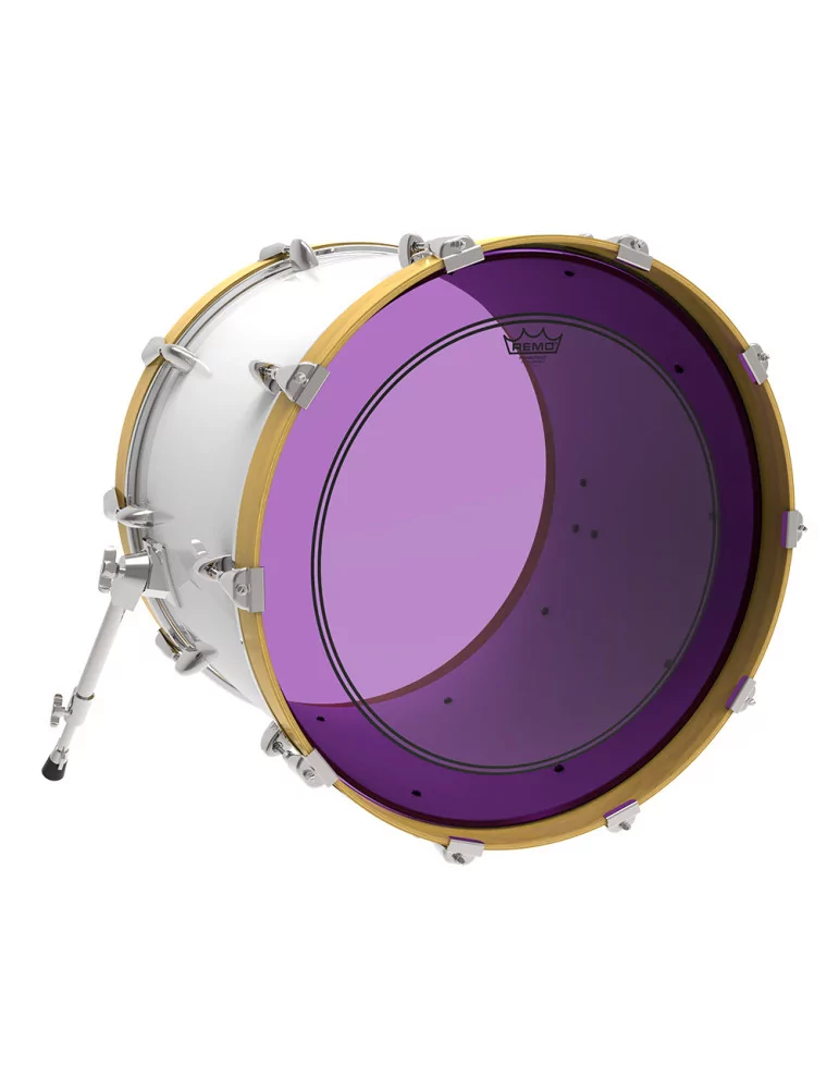  REMO P3-1322-CT-PU Parche Powerstroke 3 Colortone para bombo, morado, 22 "|MusicGoodDeal 