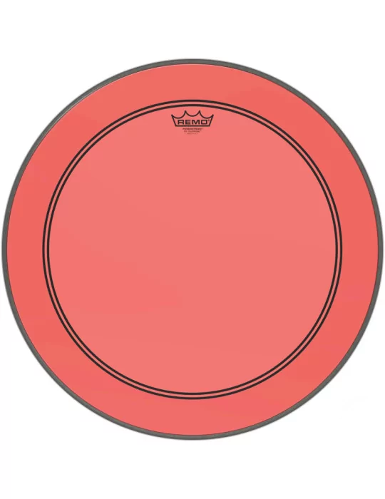  REMO P3-1322-CT-RD Parche de tambor Powerstroke 3 Colortone, rojo, 22 "|MusicGoodDeal 