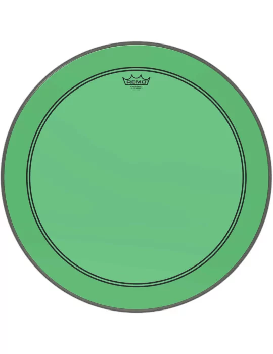  REMO P3-1324-CT-GN Parche de tambor Powerstroke 3 Colortone, verde, 24 "|MusicGoodDeal 
