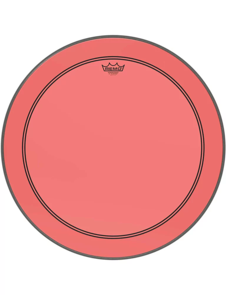  REMO P3-1324-CT-RD Parche Powerstroke 3 Colortone para bombo, rojo, 24 "|MusicGoodDeal 