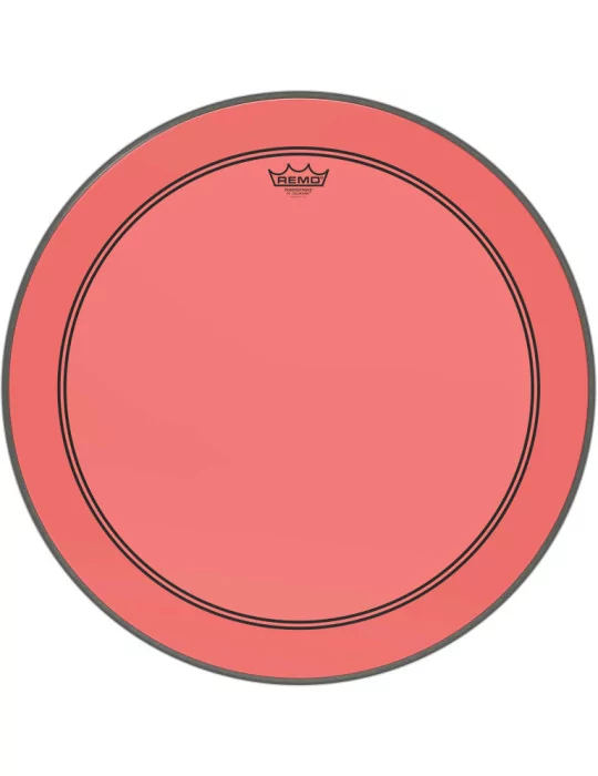  REMO P3-1324-CT-RD Parche Powerstroke 3 Colortone para bombo, rojo, 24 "|MusicGoodDeal 