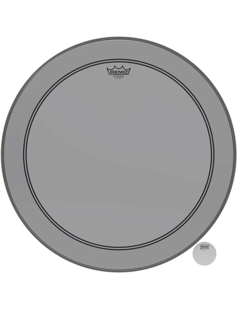  REMO P3-1324-CT-SM Parche de bombo Powerstroke 3 Colortone, ahumado, 24 "|MusicGoodDeal 