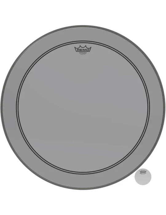  REMO P3-1324-CT-SM Parche de bombo Powerstroke 3 Colortone, ahumado, 24 "|MusicGoodDeal 