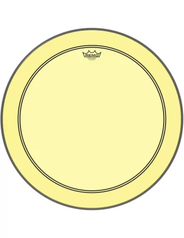  REMO P3-1324-CT-YE Parche Powerstroke 3 Colortone para bombo, amarillo, 24 "|MusicGoodDeal 