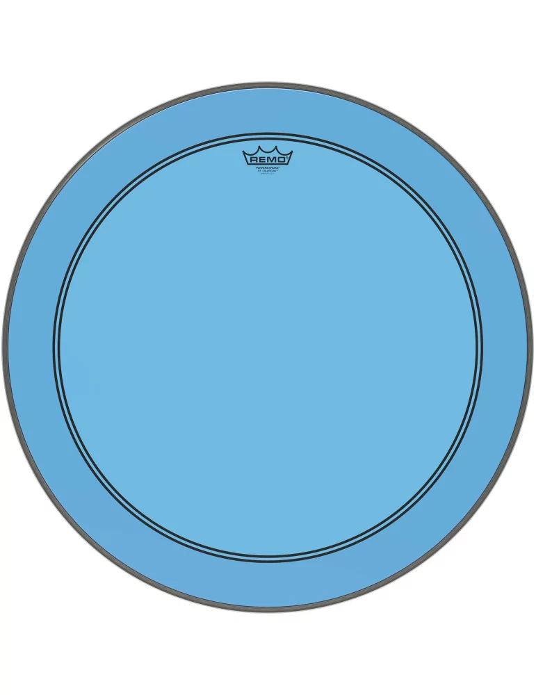 REMO P3-1326-CT-BU Parche Powerstroke 3 Colortone para bombo, azul, 26 "|MusicGoodDeal 