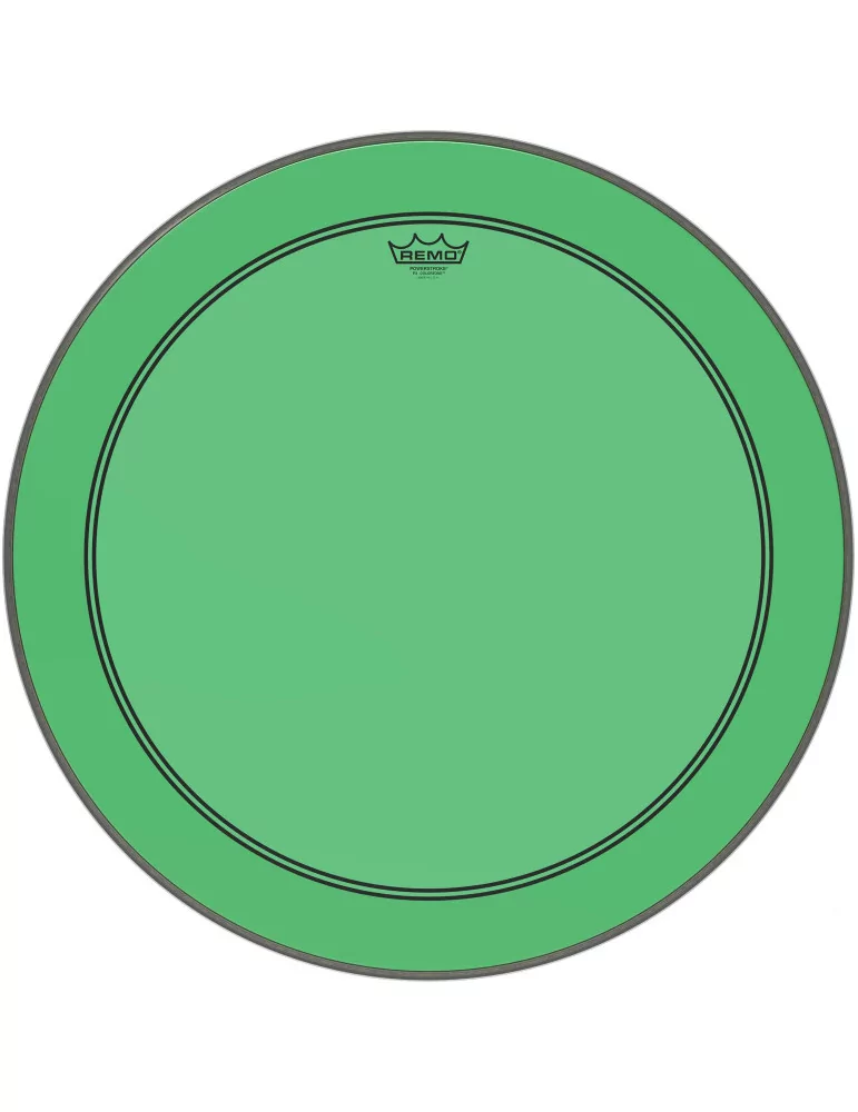  REMO P3-1326-CT-GN Parche Powerstroke 3 Colortone para bombo, verde, 26 "|MusicGoodDeal 