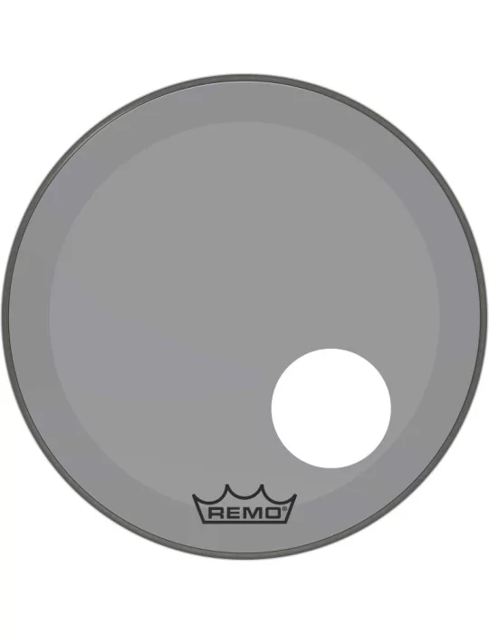  REMO P3-1320-CT-SMOH Parche Powerstroke 3 Colortone para bombo, ahumado, 20 ", con orificio descentrado de 5"|MusicGoodDeal 