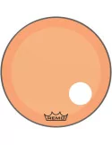  REMO P3-1324-CT-OGOH Parche Powerstroke 3 Colortone para bombo, naranja, 24 ", con orificio descentrado de 5"|MusicGoodDeal 