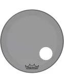  REMO P3-1324-CT-SMOH Parche Powerstroke 3 Colortone para bombo, ahumado, 24 ", con orificio descentrado de 5"|MusicGoodDeal 