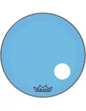  REMO P3-1326-CT-BUOH Parche Powerstroke 3 Colortone para bombo, azul, 26 ", con orificio descentrado de 5"|MusicGoodDeal 