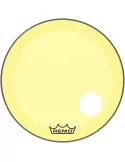  REMO P3-1326-CT-YEOH Parche Powerstroke 3 Colortone para bombo, amarillo, 26 ", con orificio descentrado de 5"|MusicGoodDeal 