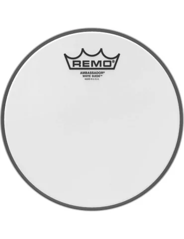  REMO BA-0808-WS 08" White Suede Ambassador Tom Head|MusicGoodDeal 