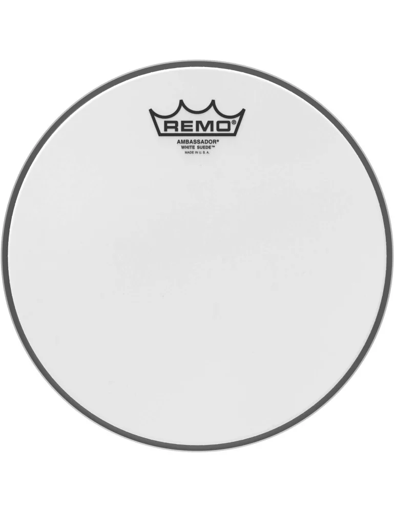  REMO BA-0810-WS 10" White Suede Ambassador Tom/ Snare Head|MusicGoodDeal 