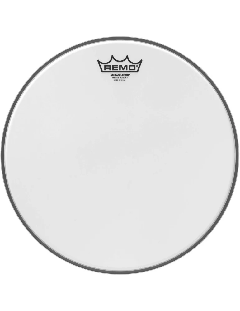  REMO BA-0812-WS 12" White Suede Ambassador Tom/ Snare Head|MusicGoodDeal 