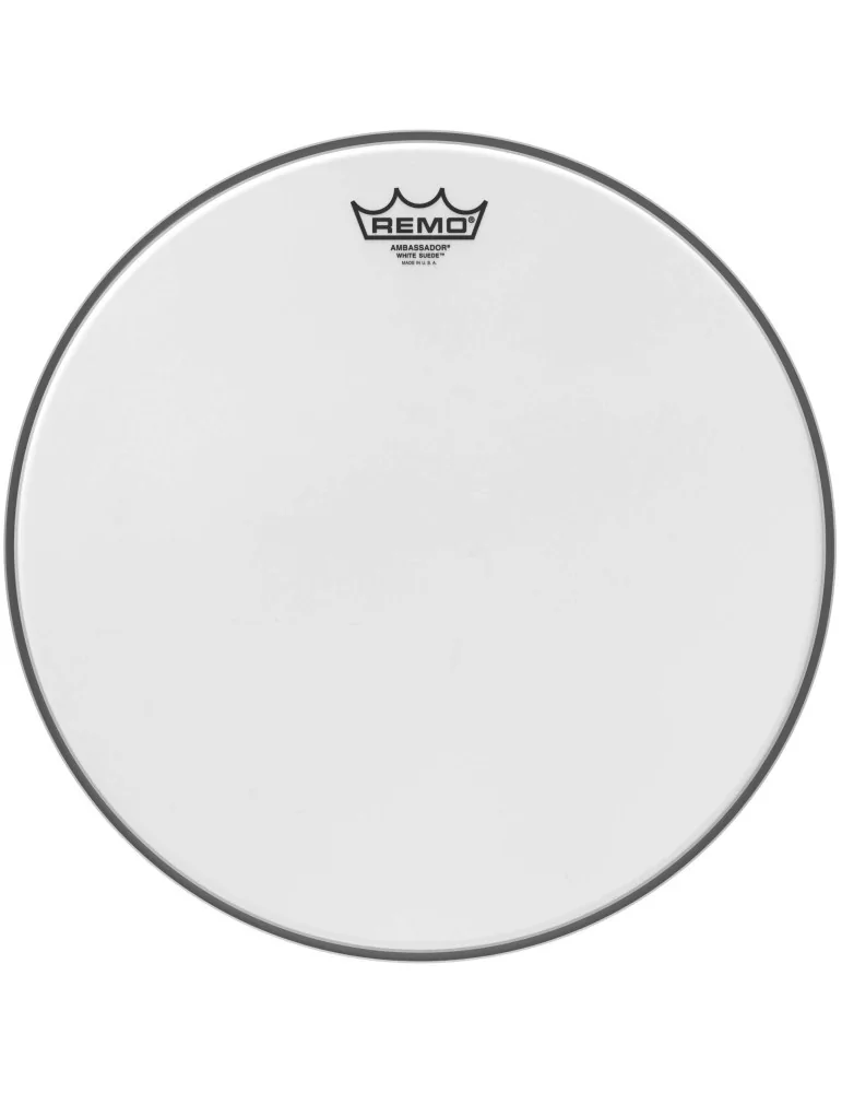  REMO BA-0816-WS 16" White Suede Ambassador Snare/ Floortom Head|MusicGoodDeal 