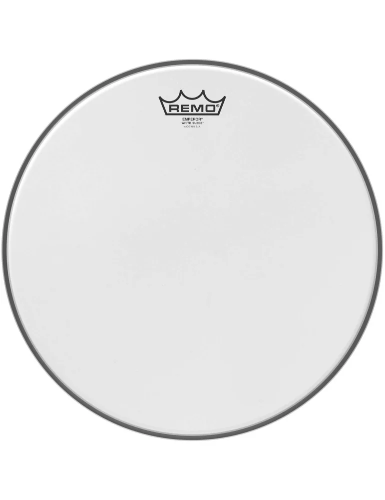  REMO BE-0814-WS 14" White Suede Emperor drumhead|MusicGoodDeal 