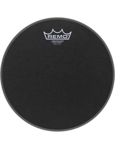  REMO BA-0810-ES 10" Black Suede Ambassador Tom/ Snare Head|MusicGoodDeal 
