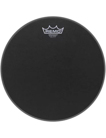  REMO BA-0812-ES 12" Black Suede Ambassador Tom/ Snare Head|MusicGoodDeal 