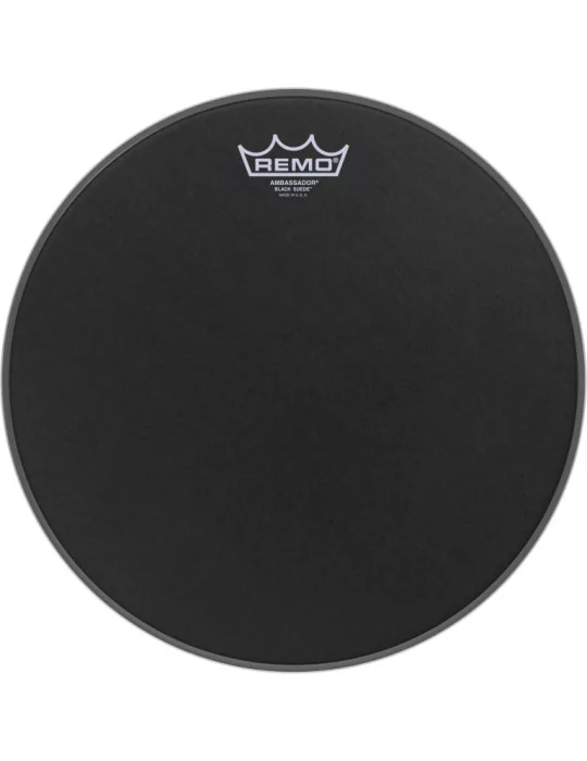  REMO BA-0813-ES 13" Black Suede Ambassador Tom/ snare Head|MusicGoodDeal 