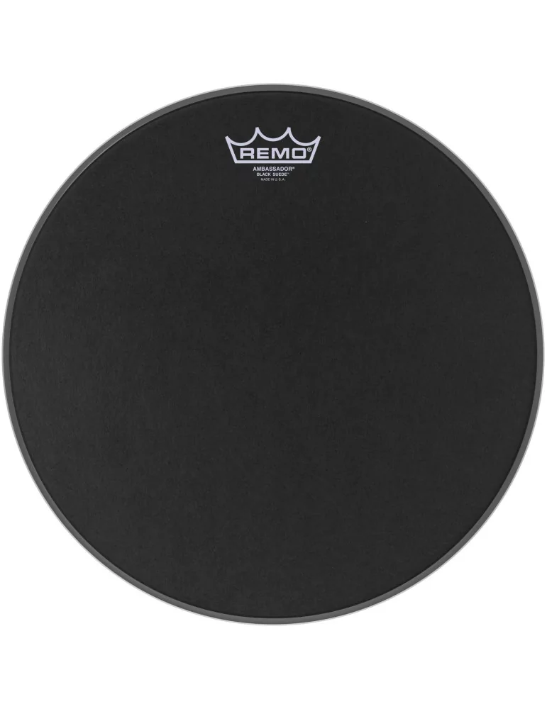  REMO BA-0814-ES 14" Black Suede Ambassador Tom/ Snare/ Floortom head|MusicGoodDeal 