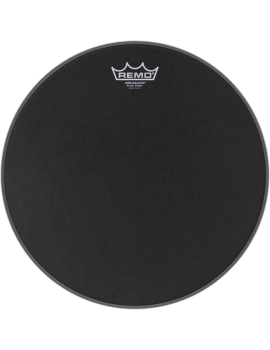  REMO BA-0814-ES 14" Black Suede Ambassador Tom/ Snare/ Floortom head|MusicGoodDeal 