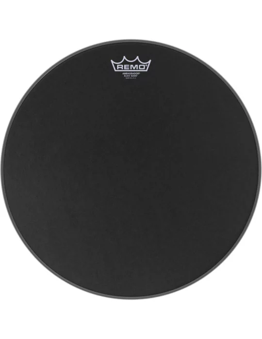  REMO BA-0816-ES 16" Black Suede Ambassador Snare/ Floortom Head|MusicGoodDeal 