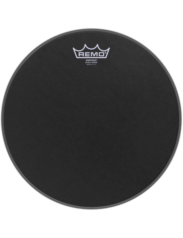  REMO BE-0812-ES 12" Black Suede Emperor Tom/ Snare head|MusicGoodDeal 
