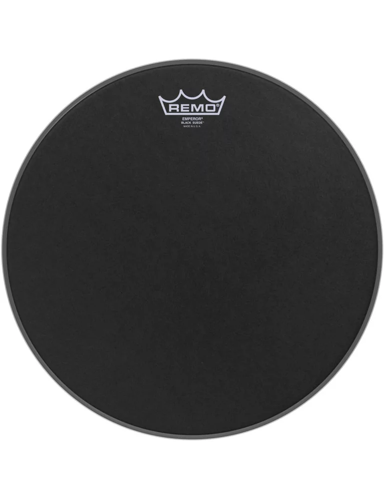  REMO BE-0814-ES 14" BLACK SUEDE EMPEROR|MusicGoodDeal 