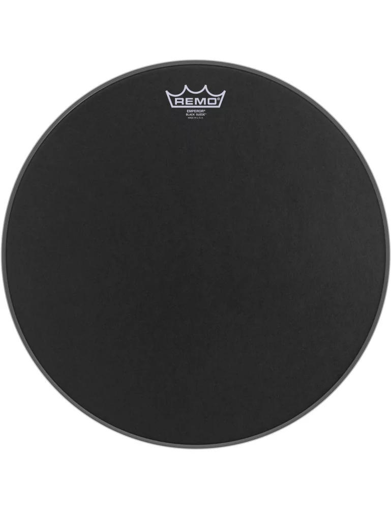  REMO BE-0816-ES 16" Black Suede Emperor Snare/ Floortom head|MusicGoodDeal 