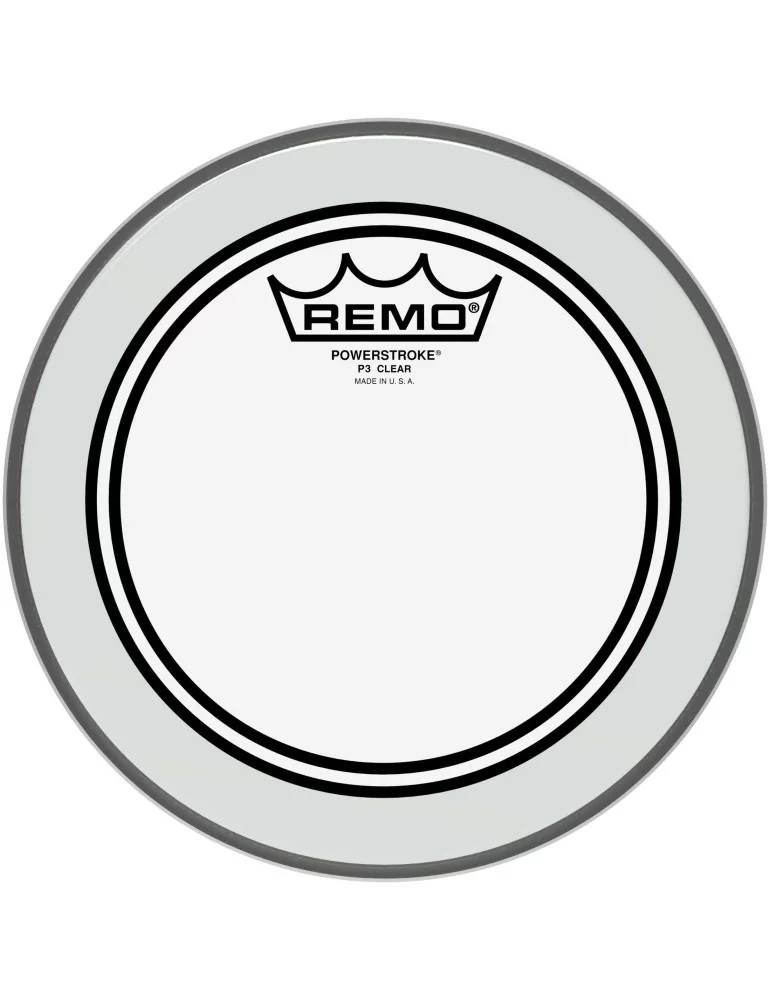  REMO P3-0308-BP 08" Powerstroke 3 Ambassador Clear Tom Head|MusicGoodDeal 