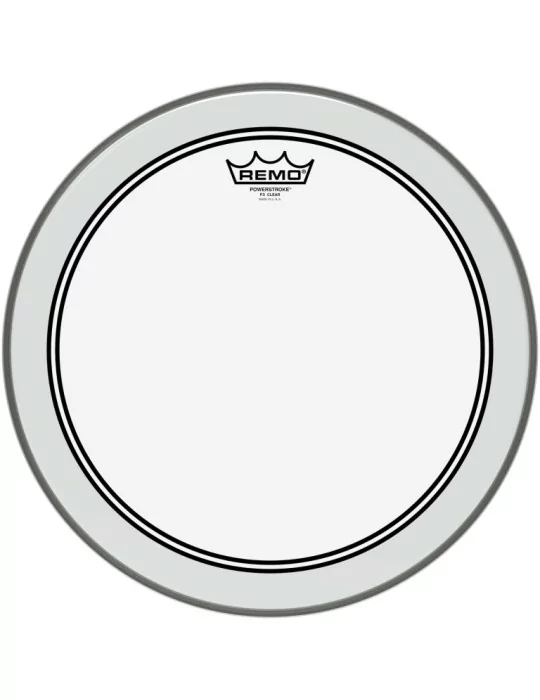  REMO P3-0315-BP 15" PWRSTRK.3 CLEAR|MusicGoodDeal 