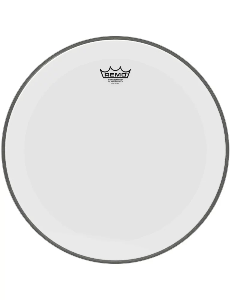  REMO P3-1218-C1 Parche de bombo blanco liso de 18 "Powerstroke 3|MusicGoodDeal 
