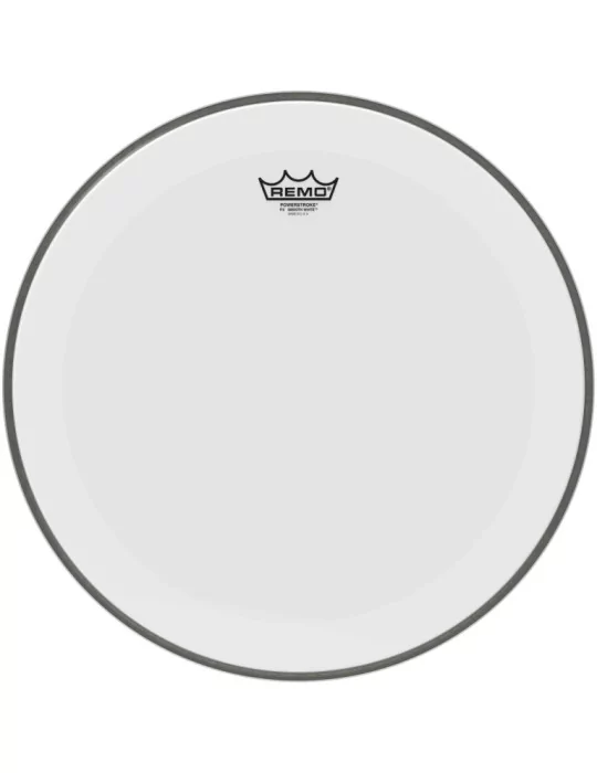  REMO P3-1218-C1 Parche de bombo blanco liso de 18 "Powerstroke 3|MusicGoodDeal 