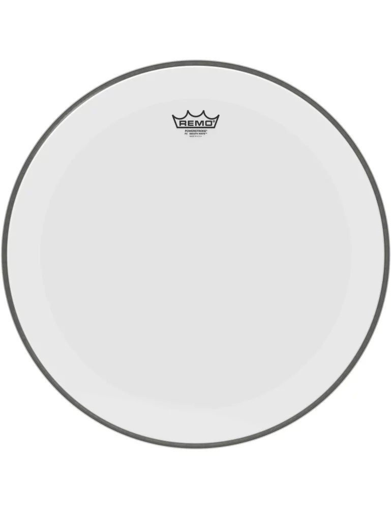  REMO P3-1220-C1 Parche Powerstroke 3 blanco liso de 20 "para bombo|MusicGoodDeal 
