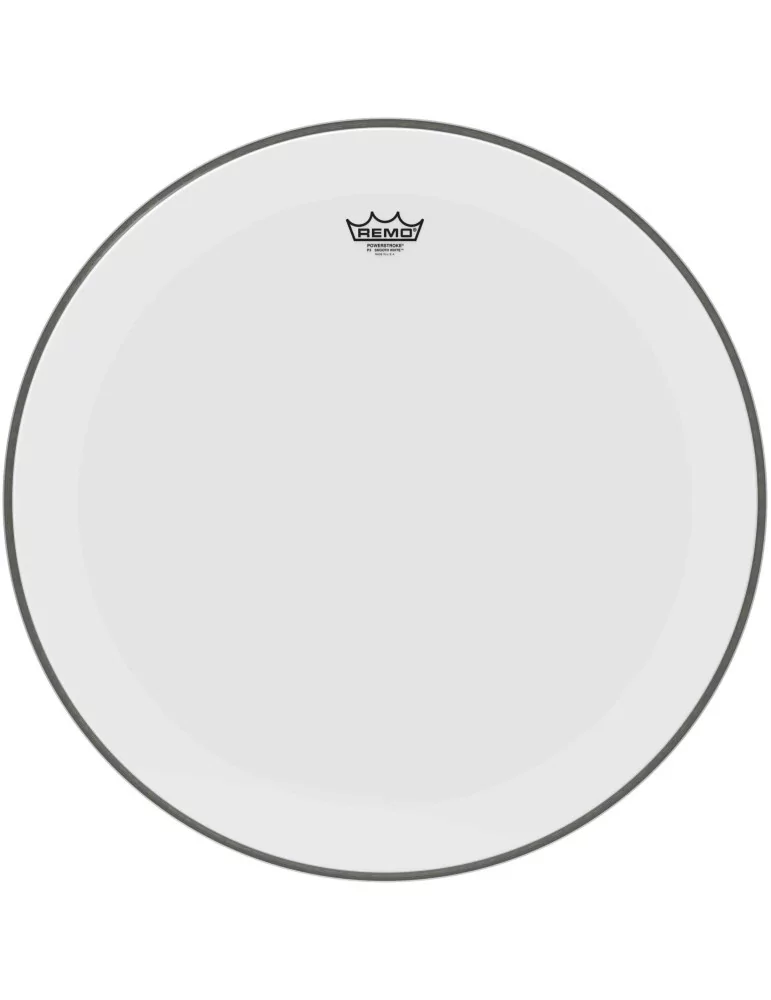  REMO P3-1224-C1 Parche Powerstroke 3 blanco liso de 24 "para bombo|MusicGoodDeal 
