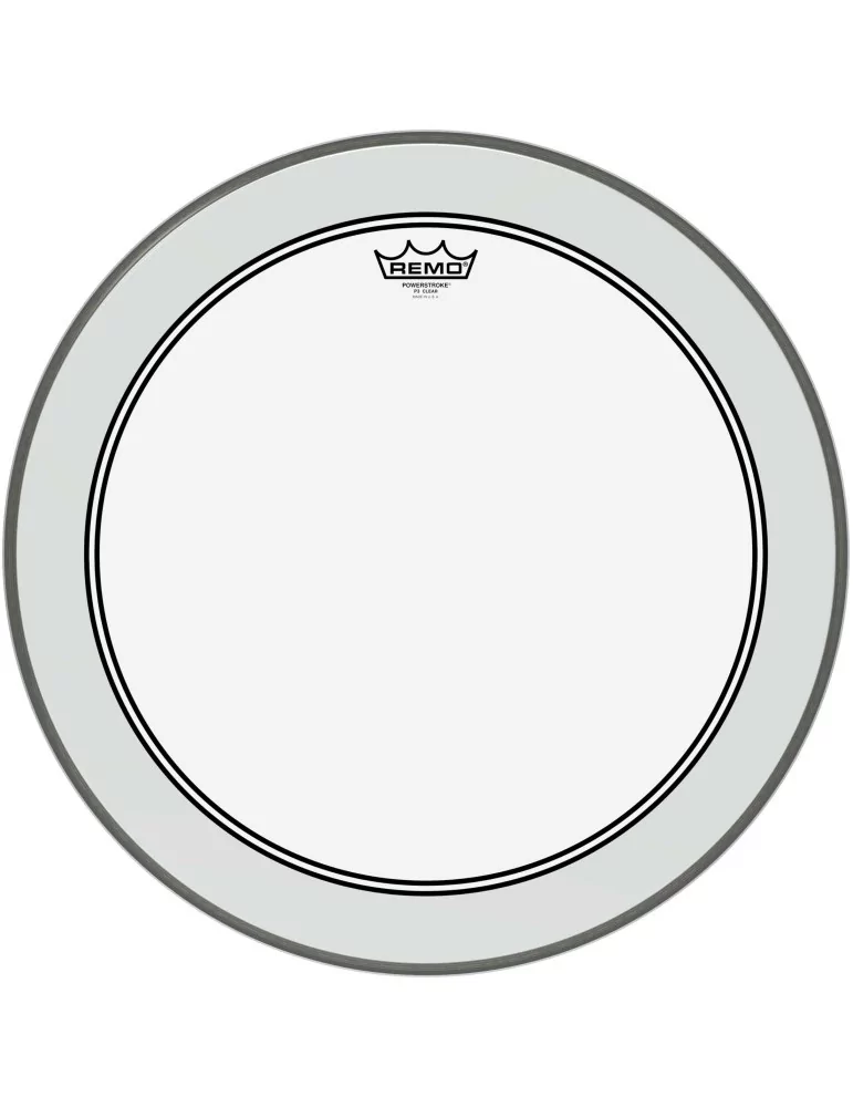  REMO P3-1320-C2 Parche Powerstroke 3 transparente de 20 "para bombo|MusicGoodDeal 