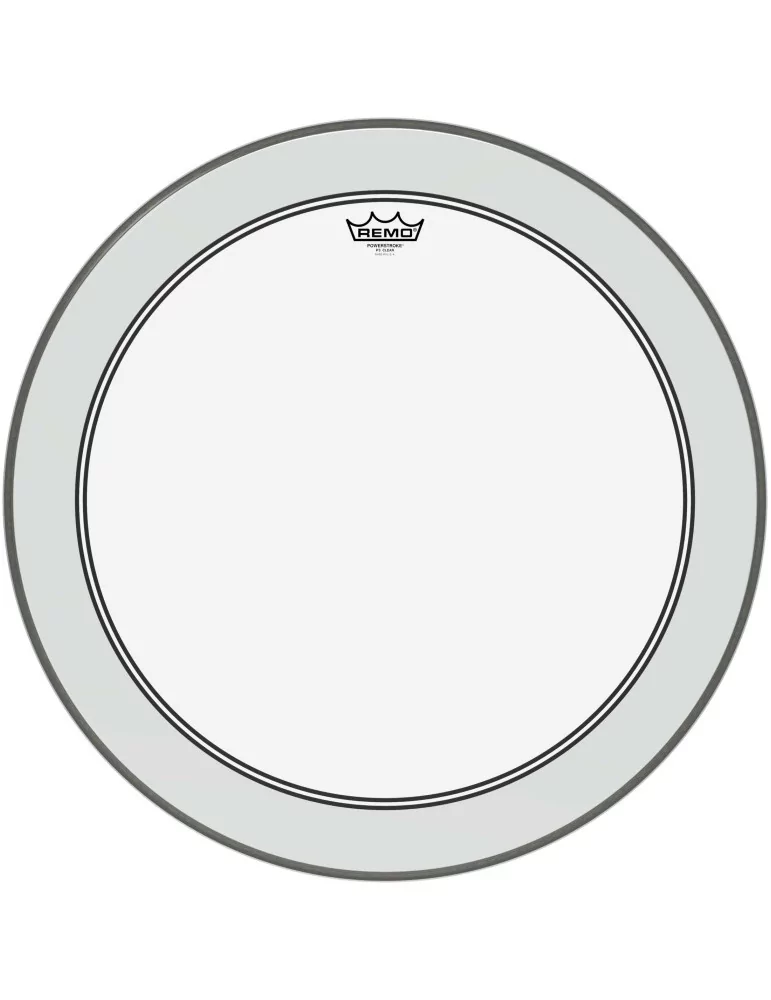  REMO P3-1324-C2 Cabezal Powerstroke 3 transparente de 24 "para bombo|MusicGoodDeal 