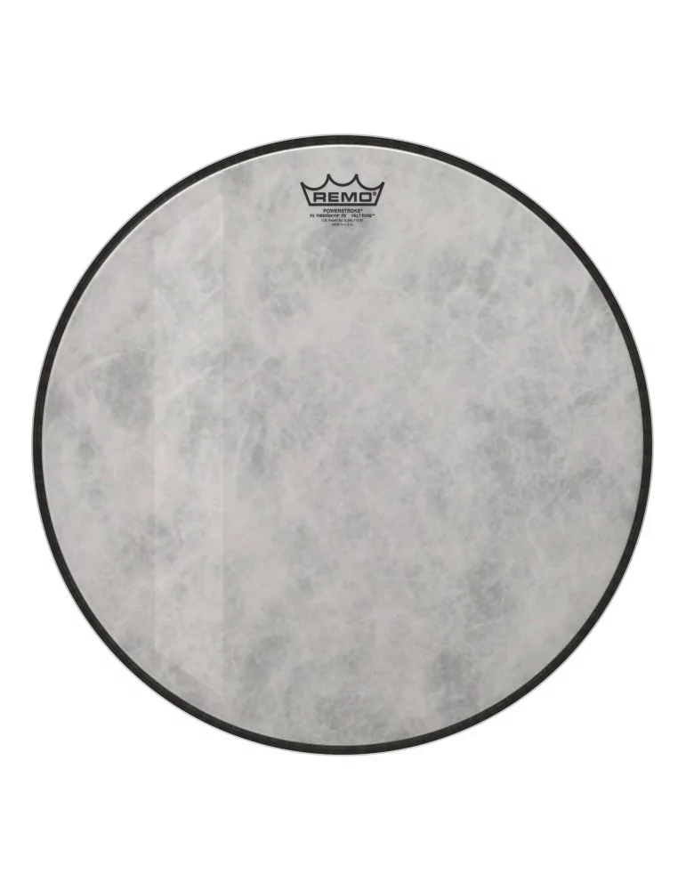  REMO P3-1518-FD-FLT Powerstroke 3 Fiberskyn Diplomat Felt Tone 18 "para bombo|MusicGoodDeal 
