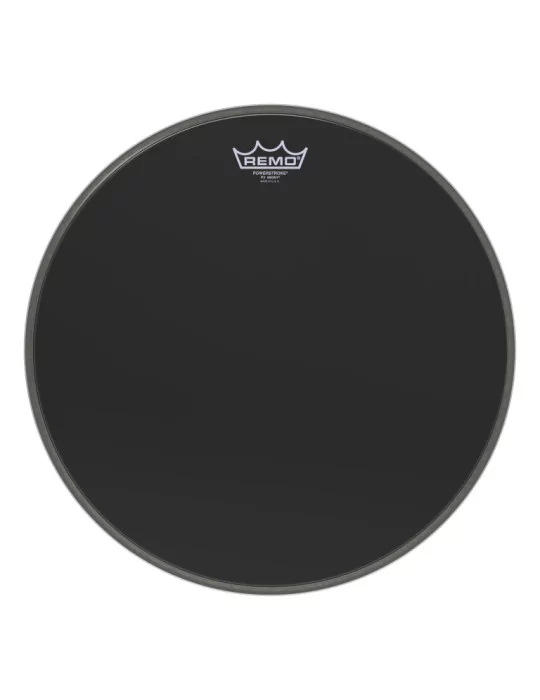  REMO P3-1016-ES 16" Powerstroke 3 Ebony bass drum head with DynamO reinforcement ring|MusicGoodDeal 