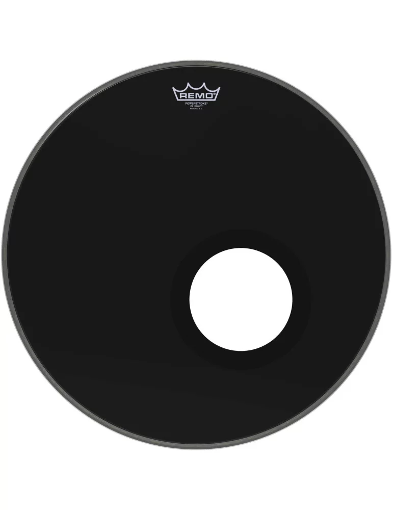  REMO P3-1020-ES-DM Parche Powerstroke 3 Ebony 20 "para bombo|MusicGoodDeal 