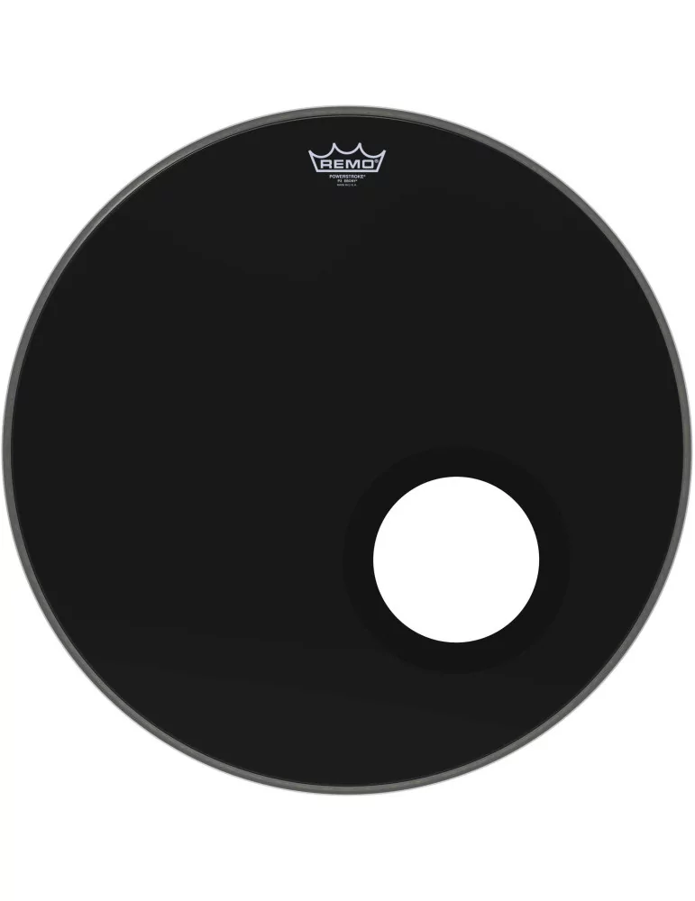  REMO P3-1022-ES-DM Parche Powerstroke 3 Ebony 22 "para bombo|MusicGoodDeal 