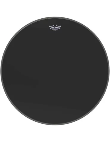  REMO P3-1024-ES 24" Powerstroke 3 Ebony Bass Drum Head with Dynamo Underlay|MusicGoodDeal 