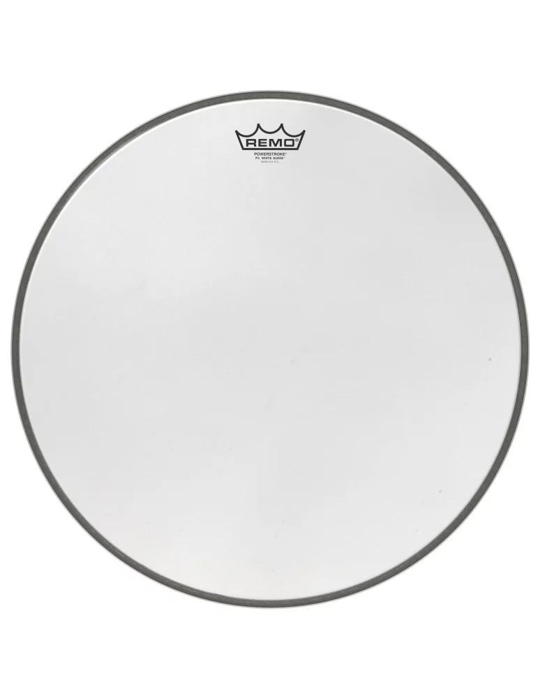  REMO P3-1818-WS 18" PWRSTRK.3 WHITE SUEDE|MusicGoodDeal 