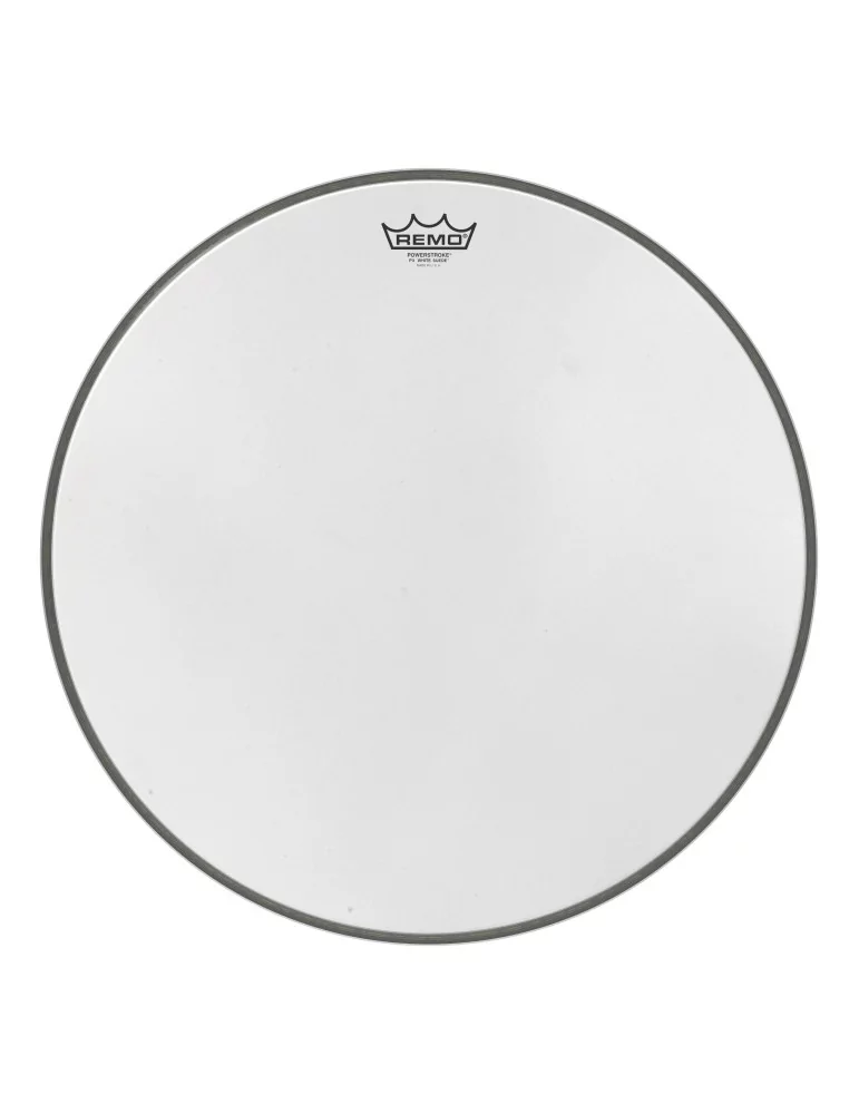  REMO P3-1820-WS 20" PWRSTRK.3 WHITE SUEDE|MusicGoodDeal 